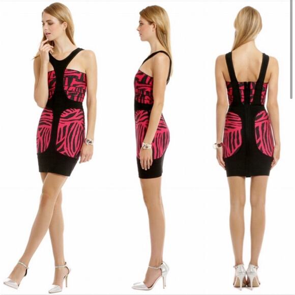Herve Leger Niva Animal Print Bandage Dress - Picture 10 of 16